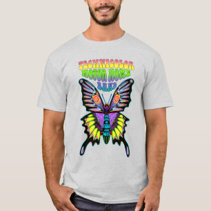 Technicolor Motor Home Band Psychedelic Butterfly T-shirt