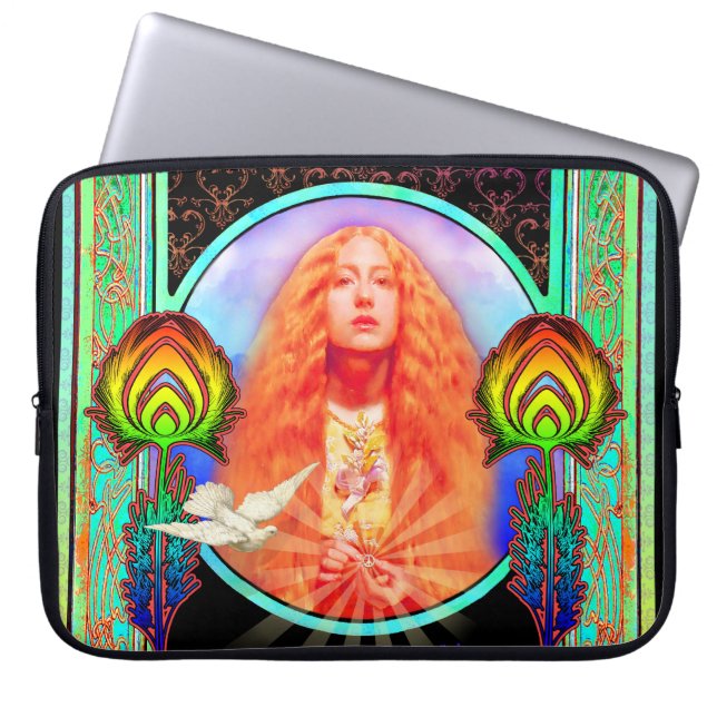 Technicolor Motor Home Peace Computer Sleeve (Voorkant)