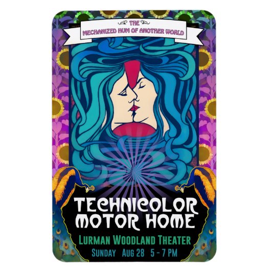 Technicolor Motor Home Woodland Kiss Magneet (Verticaal)