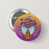 Technicolor Peace Lady Ronde Button 5,7 Cm (Voorkant /achterkant)