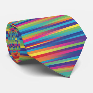 Technicolor stroken stropdas