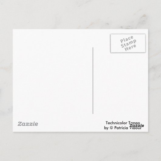Technicolor Tango Briefkaart (Achterkant)