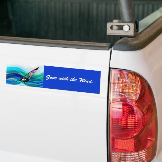 Technicolor Windsurfer Bumpersticker (Op Truck)