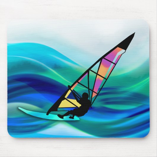 Technicolor Windsurfer Muismat (Voorkant)