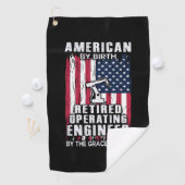 Technicus-Amerikaans stuurmachinist in ruste Golfhanddoek (Insitu)