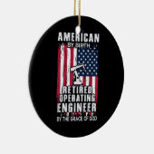 Technicus-Amerikaans stuurmachinist in ruste Keramisch Ornament (Rechts)