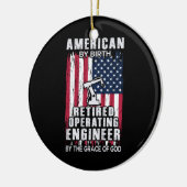 Technicus-Amerikaans stuurmachinist in ruste Keramisch Ornament (Links)