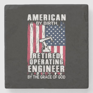 Technicus-Amerikaans stuurmachinist in ruste Stenen Onderzetter