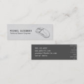 Technicus | Computermuis Mini Visitekaartje (Voorkant / Achterkant)