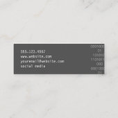 Technicus | Computermuis Mini Visitekaartje (Achterkant)