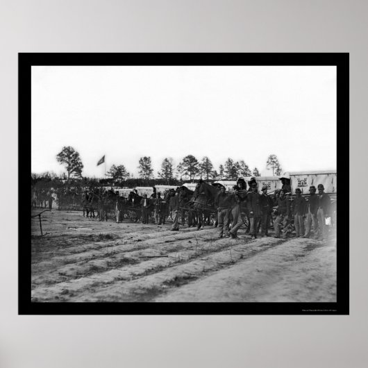 Technicus Corps Ambulance Train 1863 Poster (Voorkant)