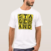 Technicus, crew van een theatervoorstelling t-shirt (Voorkant)