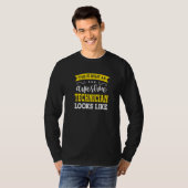 Technicus Functie Titel Werknemer Grappige Werker T-shirt (Voorkant volledig)