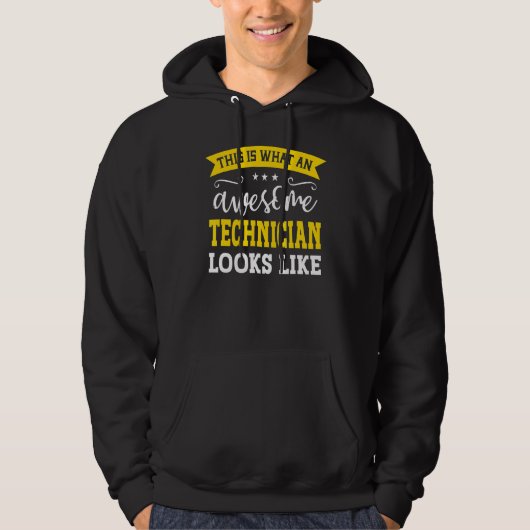Technicus Functionaris Werknemers Geldig tot werkn Hoodie (Voorkant)