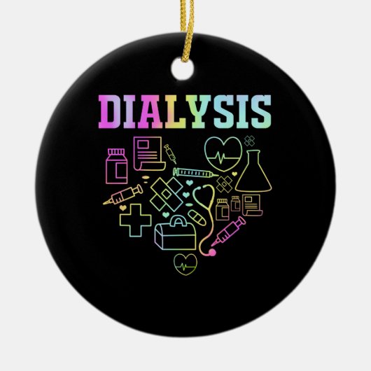 Technicus hemodialyse/nefrologie keramisch ornament (Voorkant)