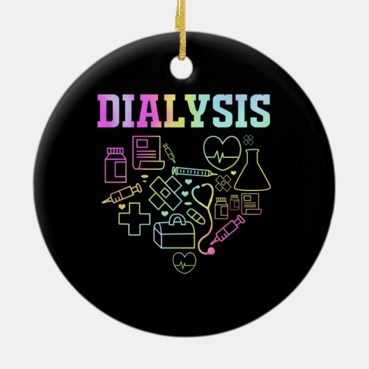 Technicus hemodialyse/nefrologie keramisch ornament (Achterkant)