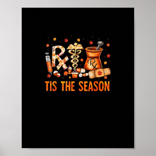 Technicus herfstthema Tis het seizoen Poster (Voorkant)