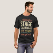 Technicus in het fase van pensionering t-shirt (Voorkant volledig)