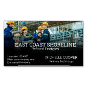 Technicus ingenieurs | Olie raffinaderij Magnetisch Visitekaartje (Voorkant)