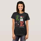Technicus Kerstmis Santa Rendier Liefde Dialyse T-shirt (Voorkant volledig)