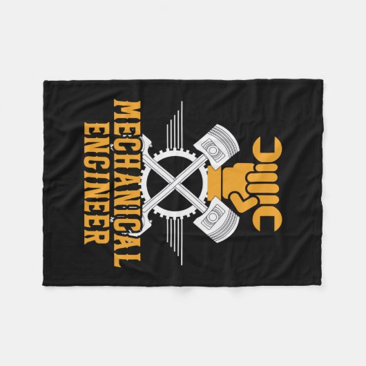 Technicus Mechanical Engineer Fleece Deken (Voorkant (Horizontaal))