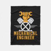 Technicus Mechanical Engineer Fleece Deken (Voorkant)
