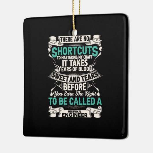 Technicus Mechanical Engineer Keramisch Ornament (Links)