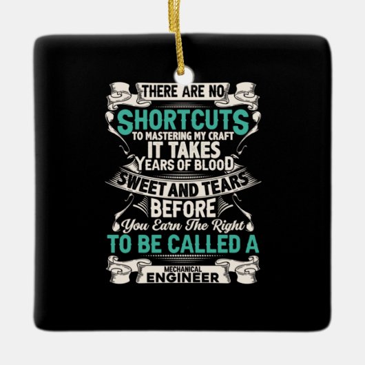 Technicus Mechanical Engineer Keramisch Ornament (Voorkant)