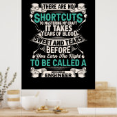 Technicus Mechanical Engineer Poster (Keuken)