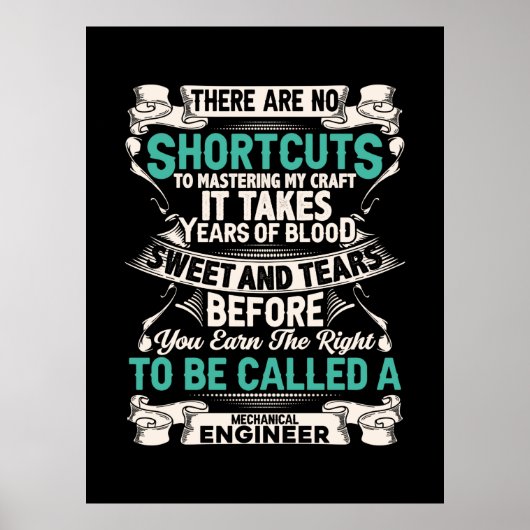 Technicus Mechanical Engineer Poster (Voorkant)