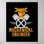 Technicus Mechanical Engineer Poster (Voorkant)