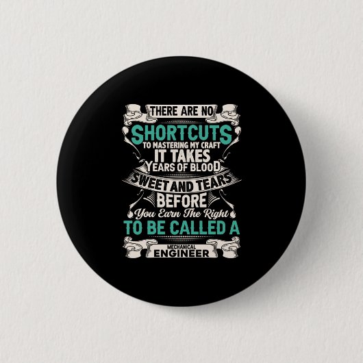 Technicus Mechanical Engineer Ronde Button 5,7 Cm (Voorkant)