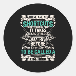 Technicus Mechanical Engineer Ronde Sticker