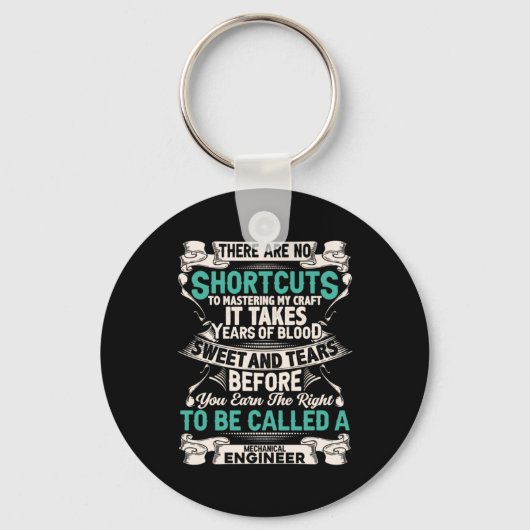 Technicus Mechanical Engineer Sleutelhanger (Voorkant)