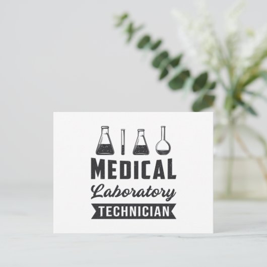 Technicus medisch laboratorium Funny Lab Tech Gift Briefkaart (Staand voorkant)