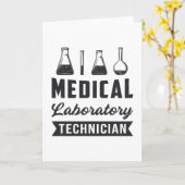 Technicus medisch laboratorium Funny Lab Tech Gift Kaart (Gele Bloem)