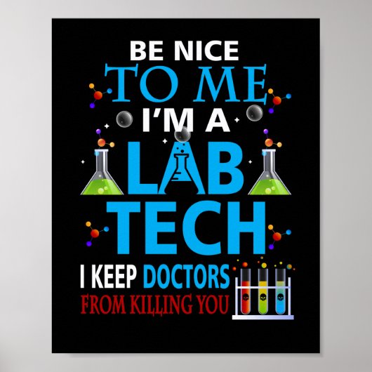 Technicus medisch laboratorium poster (Voorkant)