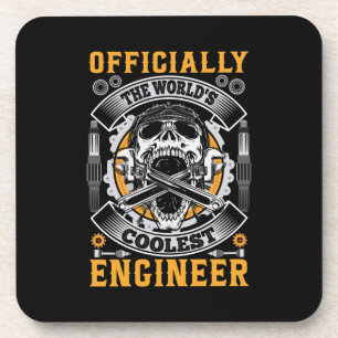 Technicus Officieel de Wereldkoelste engineer Bier Onderzetter