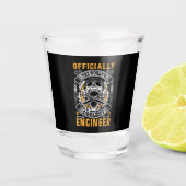 Technicus Officieel de Wereldkoelste engineer Shot Glas (Voorkant)