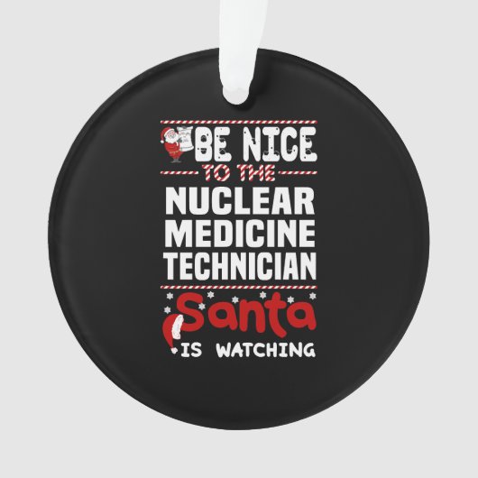 Technicus op het gebied van nucleaire geneeskunde ornament (voorkant)