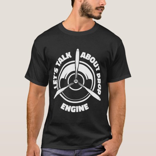 Technicus propellertechnicus vliegtuigmontage t-shirt (Voorkant)