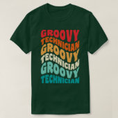 Technicus Retro 60s 70s 80s Vibes T-shirt (Design voorkant)