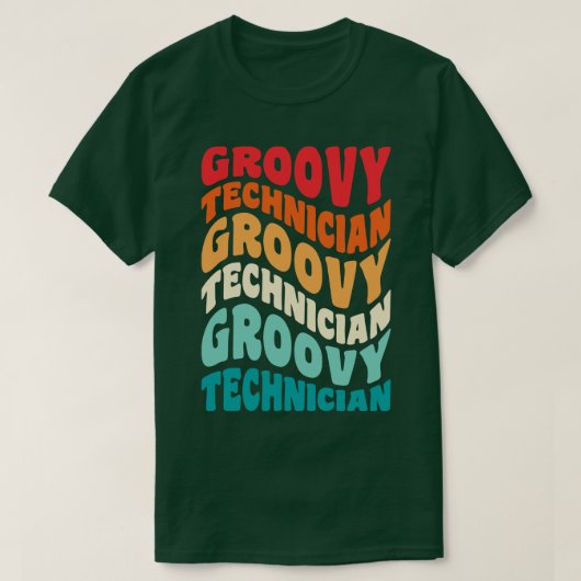 Technicus  Retro 60s 70s 80s Vibes T-shirt (Design voorkant)