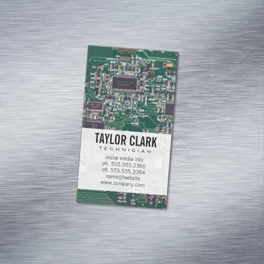 technicus | Software Engineer Magnetisch Visitekaartje (Voorbeeld)