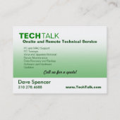 Technicus Tech Circuit Board chubby Visitekaartje (Achterkant)