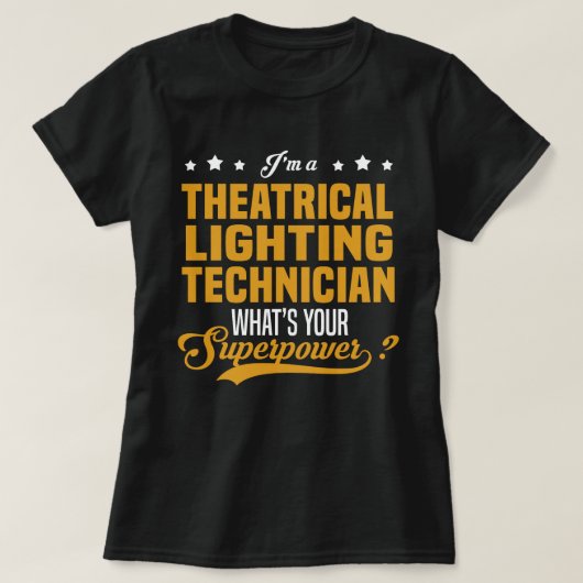 technicus theaterverlichting t-shirt (Design voorkant)