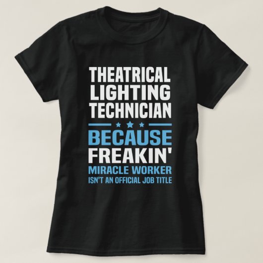 technicus theaterverlichting t-shirt (Design voorkant)