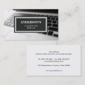 Technicus-toetsenbord voor reparatie van computer, visitekaartje (Voorkant / Achterkant)