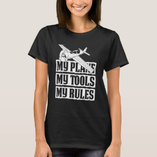 Technicus Tongue-Vliegtuig T-shirt