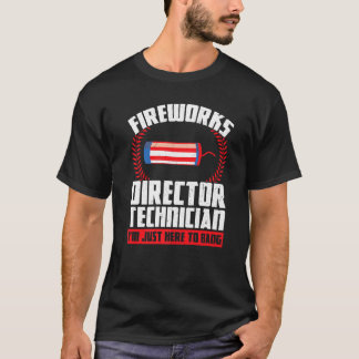 Technicus van de directeur van het vuurwerk ik ben t-shirt